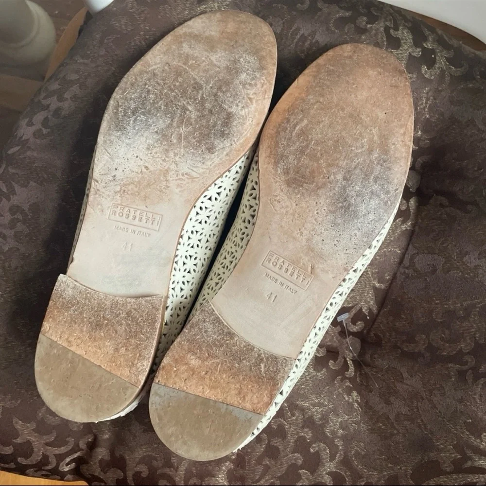 Fratelli Rossetti Cream Woven Leather Brera Loafers - Picture 7 of 14